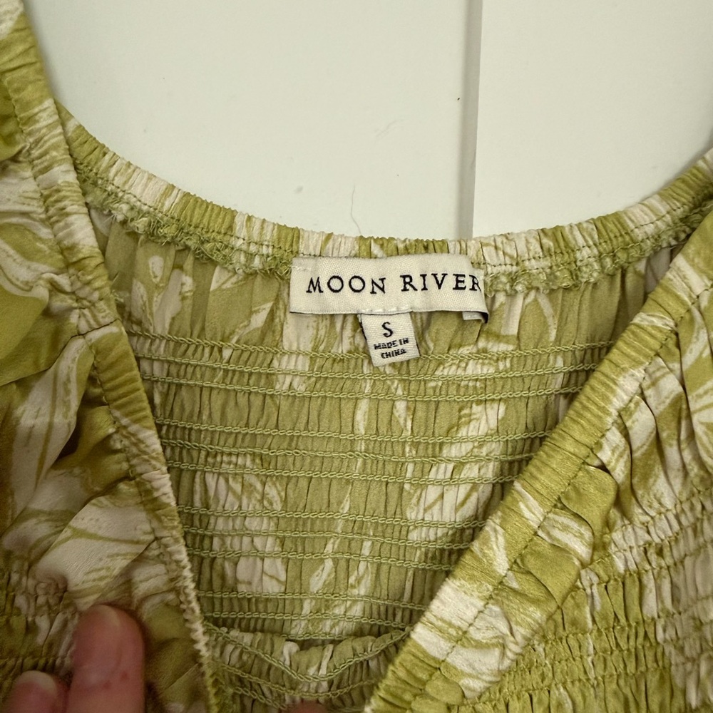 Moon River Smocked Midi Dress - Picture 3 of 3